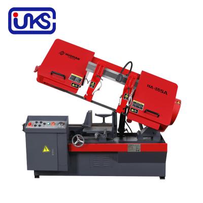 China Building Material Shops Horizontal Cutting Sawing Machines Matel Cutting Semi-automatic Band Saw Machine for sale