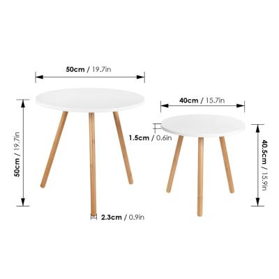 China (Other)Modern Adjustable Nesting Around Side Table Cafe End Tables Furniture Decor For Living Room Balcony Home And Office for sale