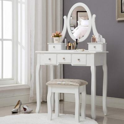 China Wooden dressing table (other) adjustable vanity with mirror for sale