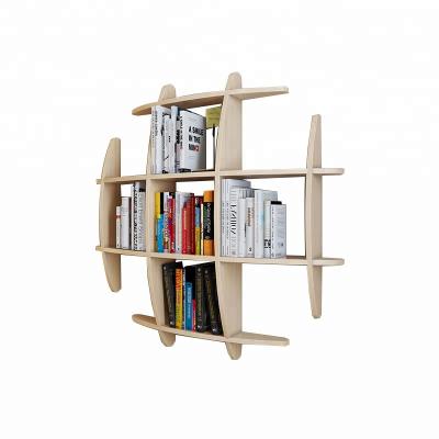 China (Other) new design adjustable wood morden curved wall shelves for sale