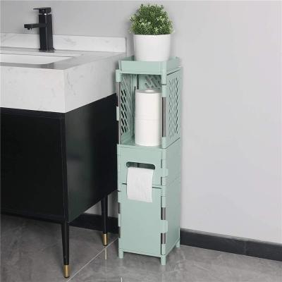 China Toilet Bathroom Furniture Corner Shelf Stored Organizer for Paper Shampoo for sale