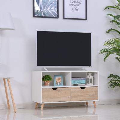 China (Other) Adjustable TV Stand Media Unit Cabinet With Shelves Drawers Storage Center White for sale