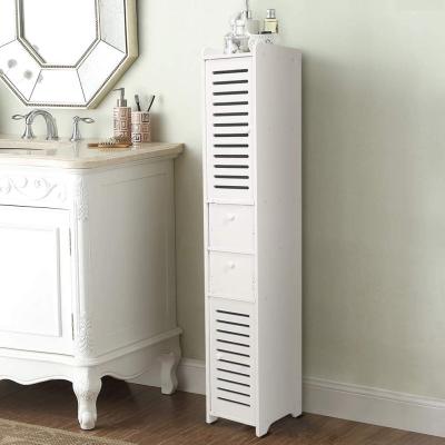 China Free Standing Bathroom Stacked Chest Of Drawers Cabinet Modern Tall Storage Closet Cabinet for sale