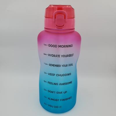 China Motivational Water Bottles 1 Gallon Custom Viable Gallon Water Bottle With Custom Logo for sale