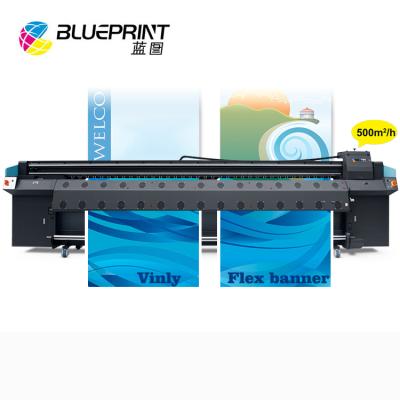 China Indoor Outdoor Advertising 5M Outdoor Solvent Printer with 512i 1024i Printhead for Flex Banner for sale