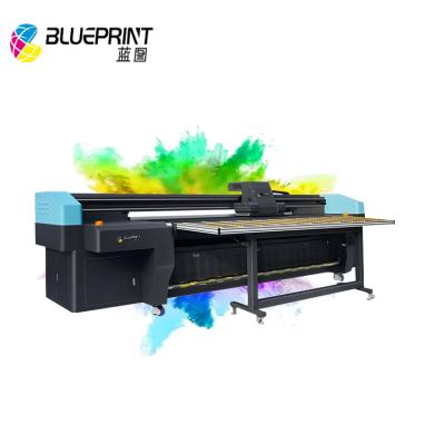 China Hotels 3.2m UV Roll To Roll LED Printer Flatbed Wood Glass Inkjet Printer Large Format UV Printer for sale