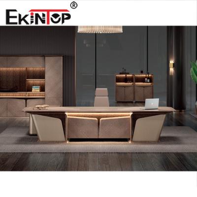 China Customized High Quality Executive Modern Office Furniture Ekintop Office Desk L Desk for sale