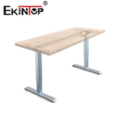 China Ekintop Cheap Hot Selling Adjustable (Height) Table Stand Up Desk Height Adjustable Desk for sale