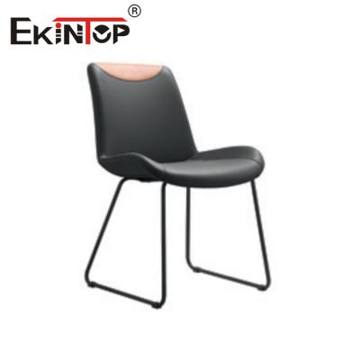 China Cheap Popular Ekintop Office Reception Chair Swivel Office Swivel Chair No Wheels for sale