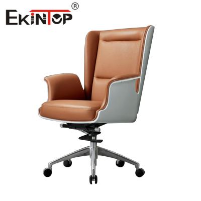 China Modern Popular Adjustable Armrest Chair Ekintop (Height) Leather Chair Made in China for sale