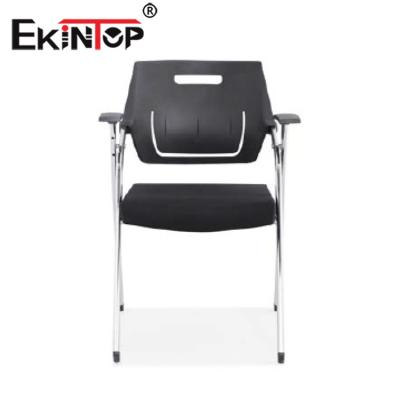 China Ekintop Cheap Price Quality Foldable Chair For School Folding Chair With Notepad for sale