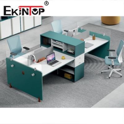 China Modern Popular Hot Selling Fruniture Ekintop Desk Workstation 3 Person Desk Made In China for sale