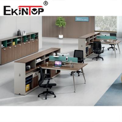 China Cheap Wholesale Modern Fruniture Ekintop Office Workstation 3 Person Desk For Sale for sale