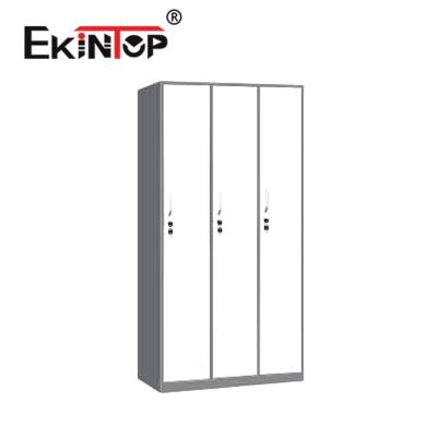 China Customized Ekintop Modern Cheap Price Steel Wardrobe Wardrobe Insulated Storage Cabinet for sale