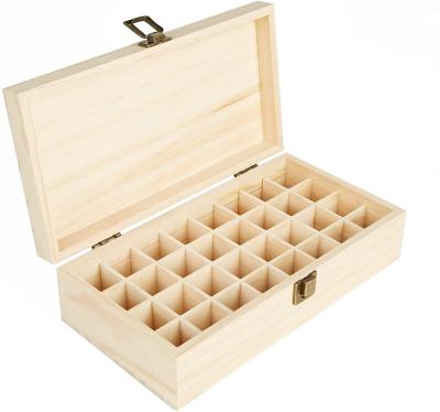 China Europe essential oil wooden storage box storage box, essential oil wooden box, can protect and hold 32 bottles for sale