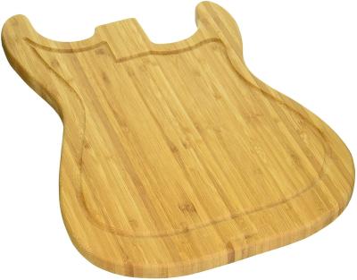 China Large Viable Classic Style Acoustic Guitar Cutting Board , Bamboo Guitar Cutting Boards for sale