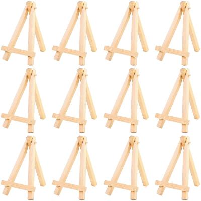 China 12 piece durable wooden mini easel, adjustable table top easel. Display artist easel stand, table frame can be bent one frame wooden eas for sale