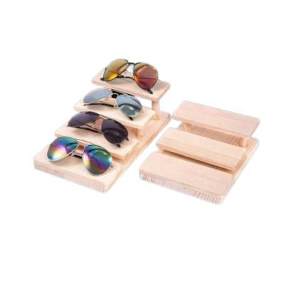 China Sustainable Solid Wooden Sunglasses Display Rack Sunglasses Stands To Show Retail Store Display Props for sale