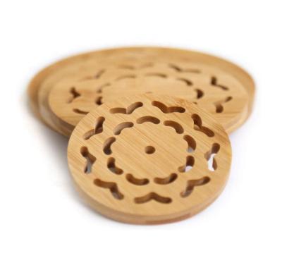 China Bamboo Coaster-Multifunctional Bamboo Heat Resistant Mat, Viable Suitable for Kitchen and Restaurant Tableware for sale