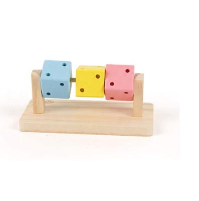 China Viable Hamster Chew Toys, Natural Wooden Molar Toys, Colorful Wooden Blocks Suitable for Intelligent Training and Playing Small Animals for sale