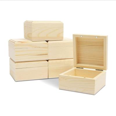 China wooden boxes and unpolished jewelry boxes from europe with magnet lids for sale