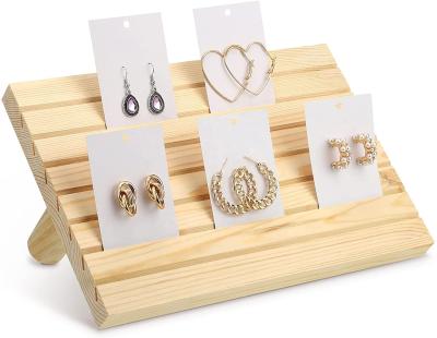 China Elegance luxury simplicity wooden jewelry display set, suitable for earrings, jewelry, bundle cards display for sale