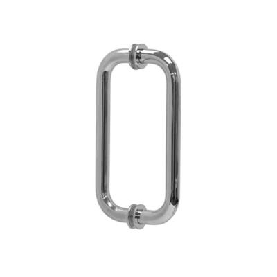 China Customized 304 Stainless Steel Glass Door Pull Handles for Hotel Interior Design for sale