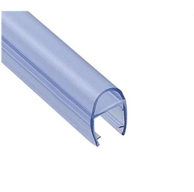 China Long Lift 6-12mm Clear Bathroom Accessories Shower Glass Door Waterproof Weather PVC Strip Seal for sale