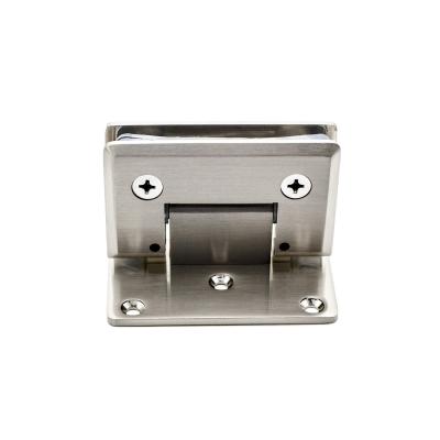 China Bathroom Stainless Steel Glass Door Clip Hinge for 5-8mm Fixed Glass in Shower Room for sale