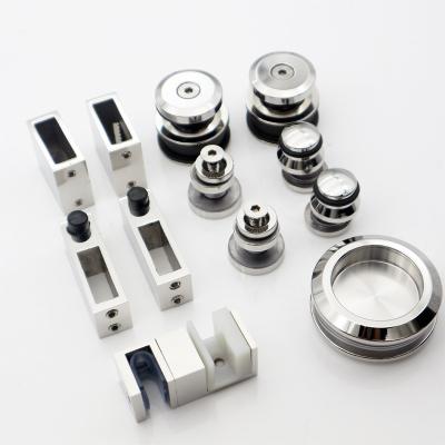 China 80-120kg Single Glass Door Shower Sliding Fitting Barn Door and Hardware Kit for sale