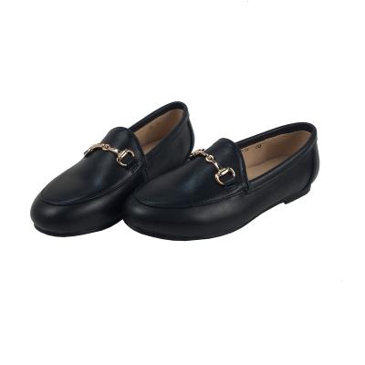 China Other Other Factory Price Wholesale Kids Loafer Shoes Comfortable Leather Black Children Shoes Kids Casual Shoes for sale