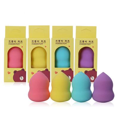 China 2022 Eco-friendly Elastic HOT New Style Latex Non Make Up Cosmetic Sponge Makeup Egg Powder Puff for sale