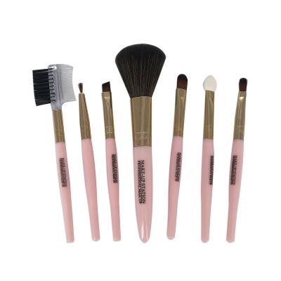 China Angular Blush Makeup Set Brush Set Of 7 Soft Hair Beginners Full Set Of Brushes For Eyeshadow And Foundation Contour Brush for sale