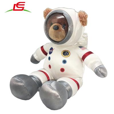 China Astronaut Bear Teddy Bear With Bubble Helmet Plush Toy Astronaut Bear 35 cm for sale