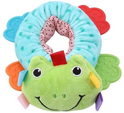 China Toy Customized Juguetes Animals Soft Teether Stuffed Plush Toys Dolls Walker Rattles for sale