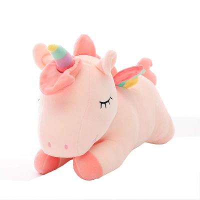 China Ray Customized Atlantic 16 Inch Super Soft Pink Unicorn Plush Toys Large Lovely Bed Doll for sale