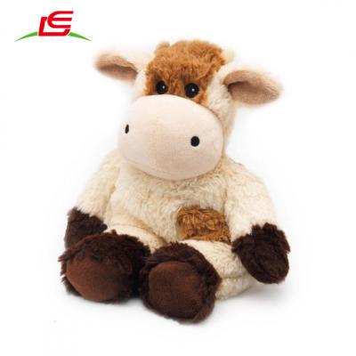 China Plush Soft Stuffed Black And White Stuffed Animal Toy Cow Free Stuffed Model for sale