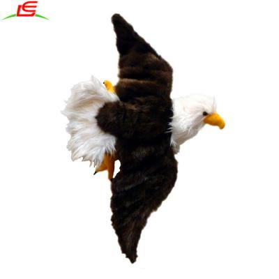 China Vivid American Bald Eagle Plush Stuffed Animal Toys Eagle Wall Hairy Stuffed Toy for sale