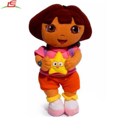 China Wholesale Explorer Dora Girl Plush Doll Soft Stuffed Toys with Star and Backpack for sale