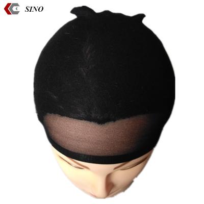 China Nylon Stretch Checked Mesh Stocking Wig Cap Factory India Wholesale Adjustable Snood Waving Cheap Wig Caps for sale