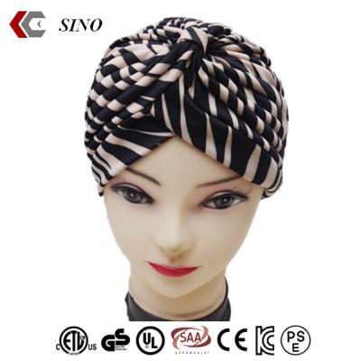 China breathable & Beautiful Winter Hair Cap Spandex Cowl Hat Arabic India Turban Design Waterproof Warm Stylish Dome Custom Hat Your Own Logo for sale