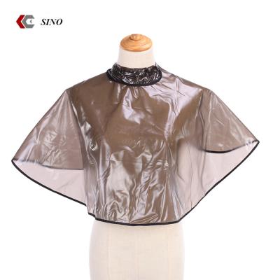 China Wholesale Brown Hairdresser Aprons Custom Cut Cape Hairdresser Translucency Stylist Apron 27