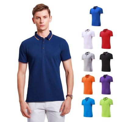 China 2022 Wholesale Men's Embroidered Polo Sports Anti-Wrinkle Sports Golf Polo Shirts Boys Shorts Sleeve Summer Collar T-shirts 2022 for sale