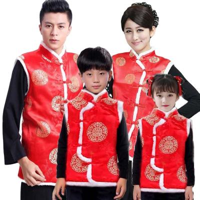 China Chinese New Year and Anti-wrinkle festival celebrations spring and autumn and winter cotton vests and Tang jackets are red for sale