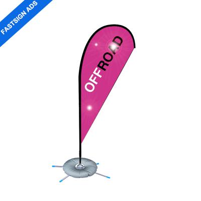 China Latest 2.8m Hot Selling Outdoor Hotel and Resort Event Flying Flag Teardrop Banner With Cheap Spike Base for sale