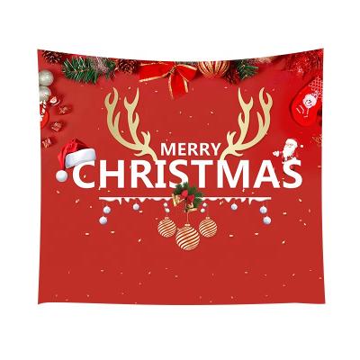 China 100% Custom Print Minimalist Polyester Christmas Design Wall Hanging Tapestry for sale