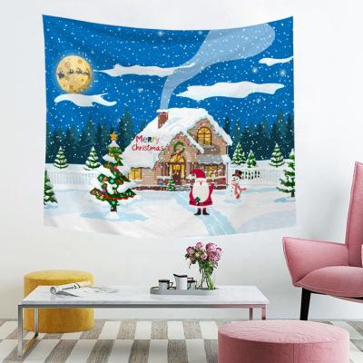 China Wholesale Minimalist Home Decoration Merry Christmas Wall Hanging Tapestries for sale