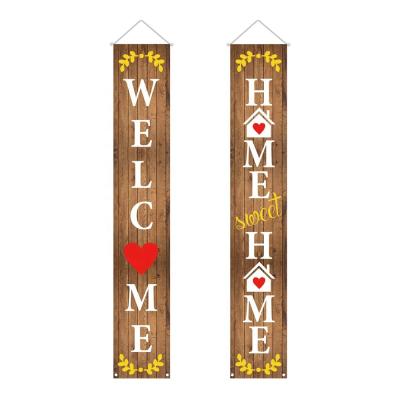 China OEM Sports and Games Halloween Christmas Happy Birthday Graduation Party Banner Door Porch Hanging Banner for Holiday Decoration for sale