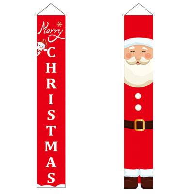 China Sports and Games Front Door Welcome Christmas Couplet Porch Banners Sign Christmas Hanging Decoration for Holiday Party Decor for sale