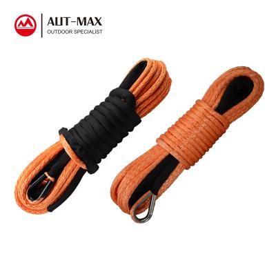 China ATV/UTV Latest Arrival 50 Ft 7000 lbs Synthetic Fiber Braid Pull Single Cable ATV Winch High Quality 6mm X for sale